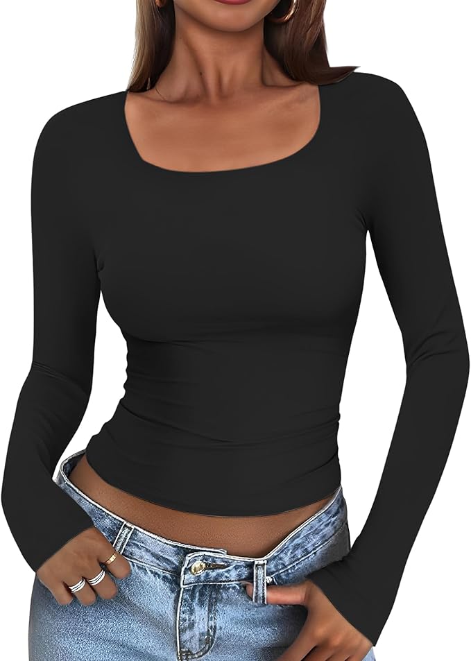 Get 60% Off Long Sleeve Essential Top Today Only ✨🤍