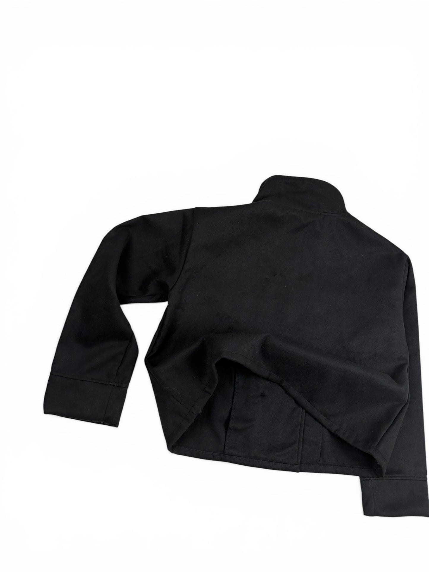 Button Mock Neck Cropped Top