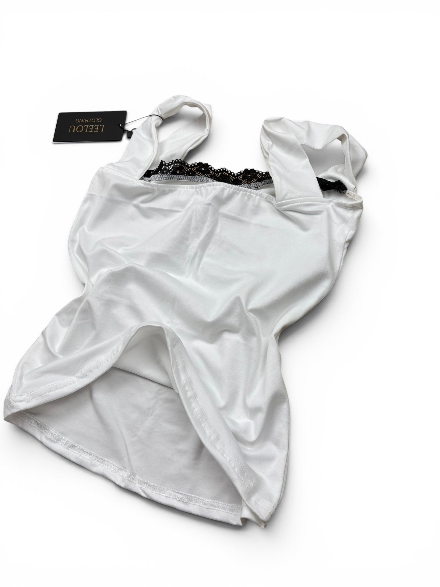 Lace Trim Fitted Top