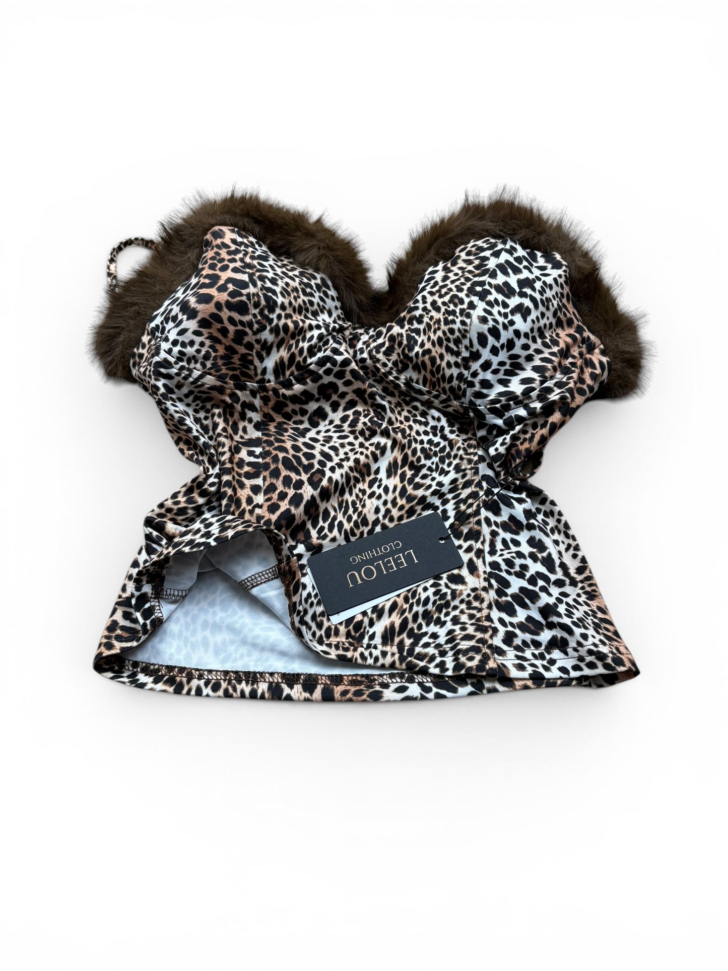 Leopard Print Fur Top