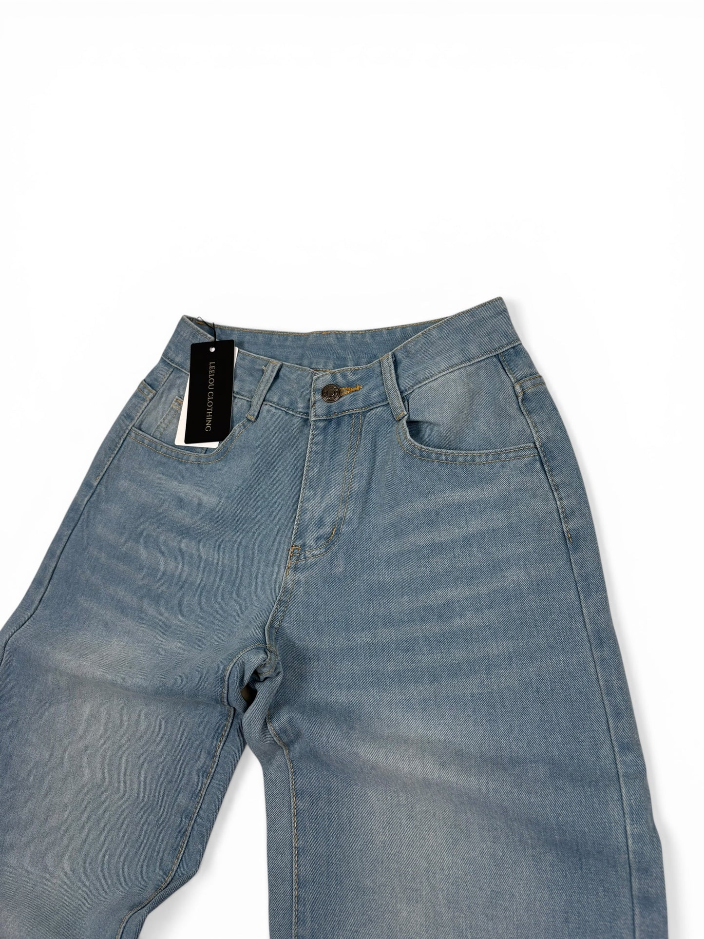 Leopard Star Pocket Jeans