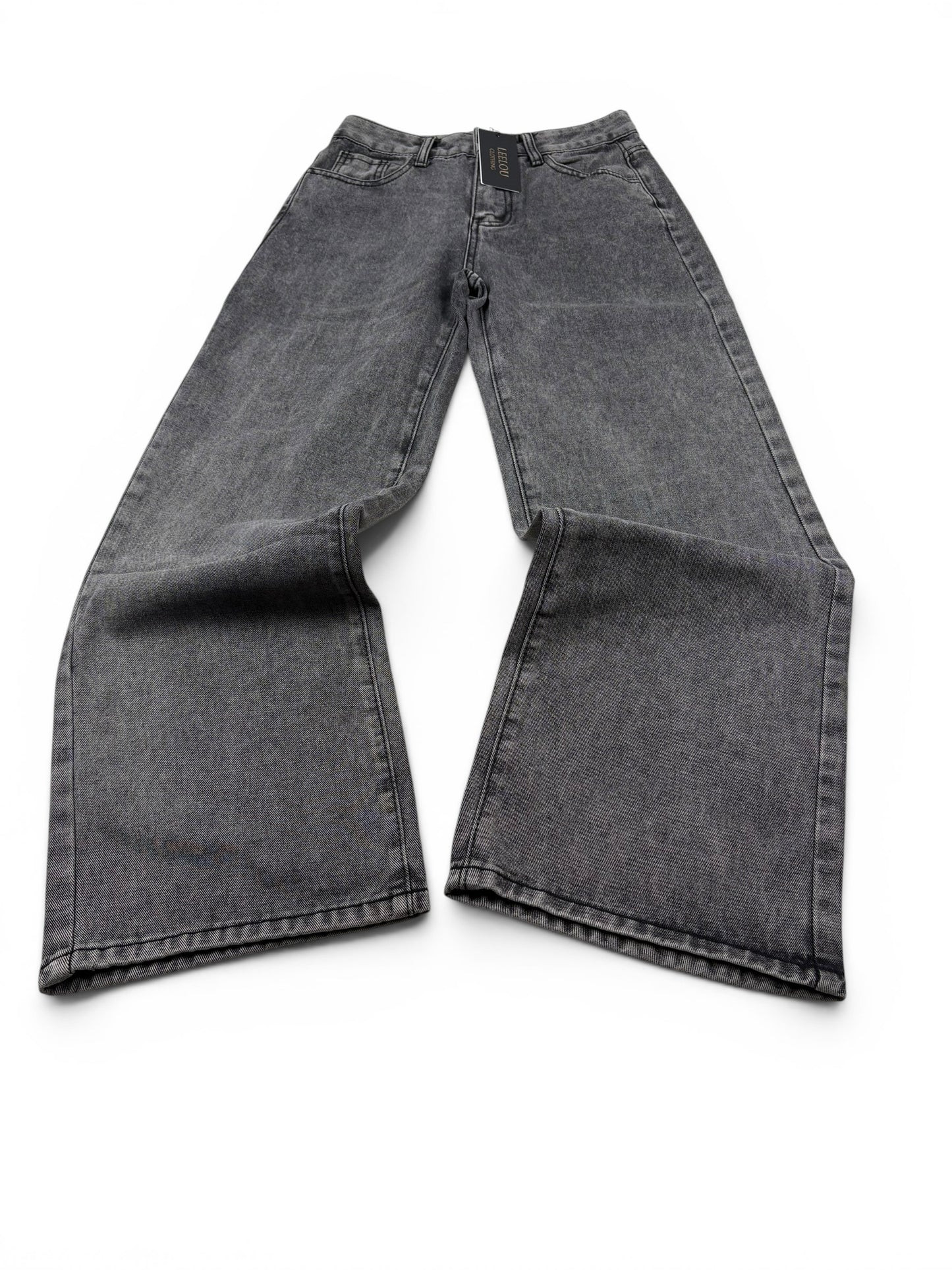 Pink Bow Pocket Baggy Jeans