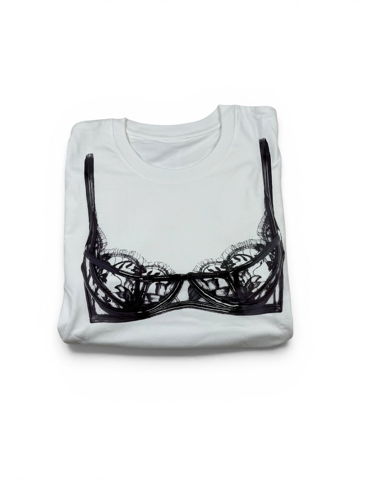 Printed Bra Illusion Long Sleeve Top