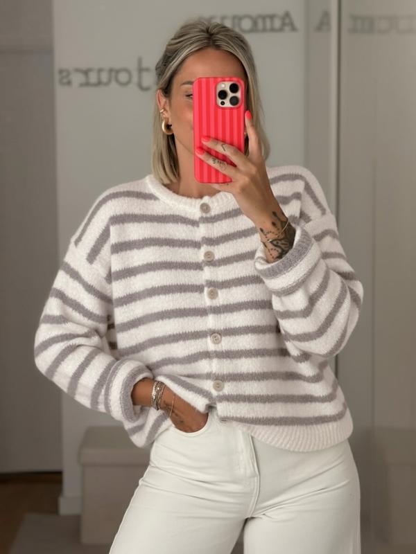 Get 60% off Cozy Stripe Knit today only ❤️🤍