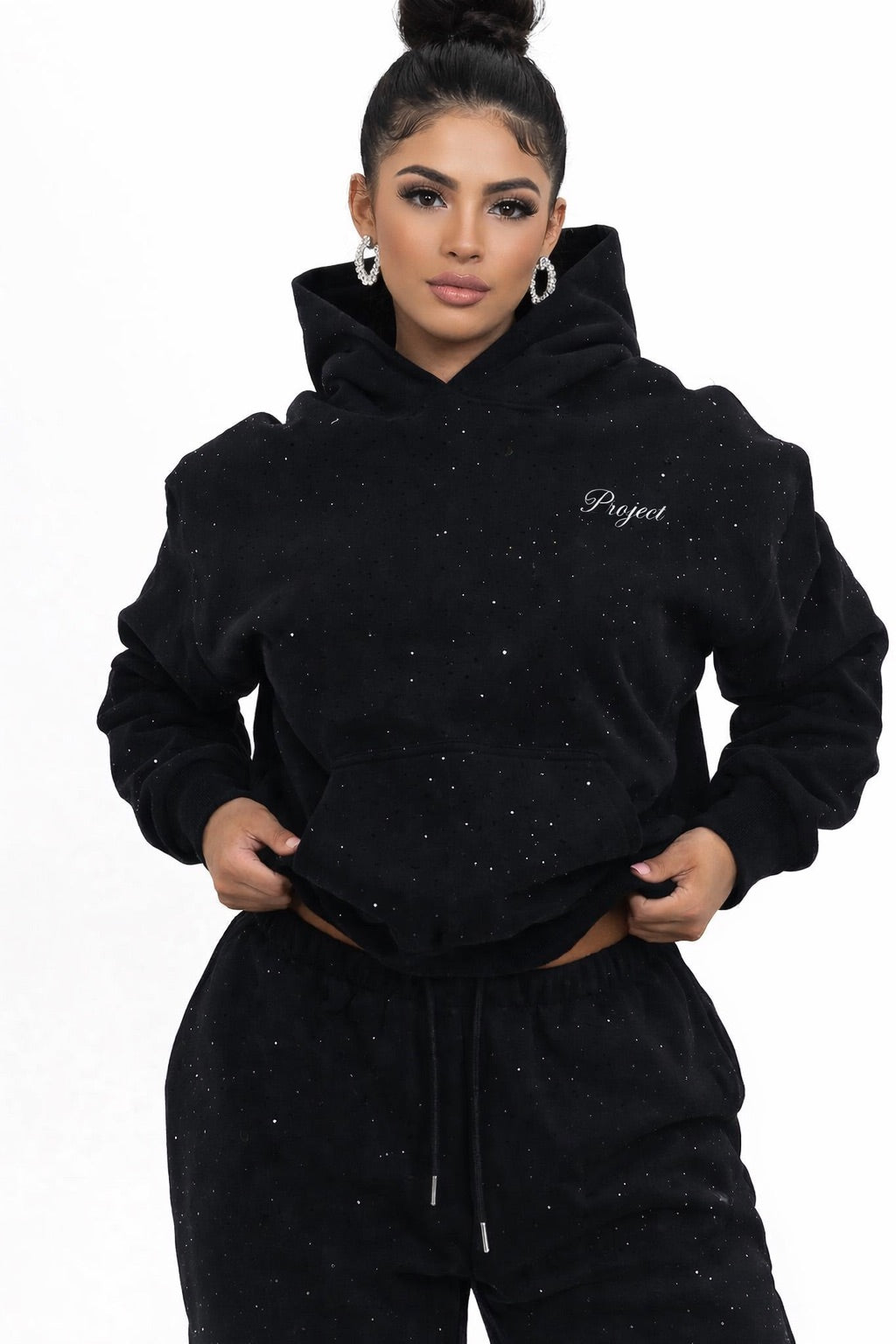 Get 60% off Rhinestone Hoodie today only ✨
