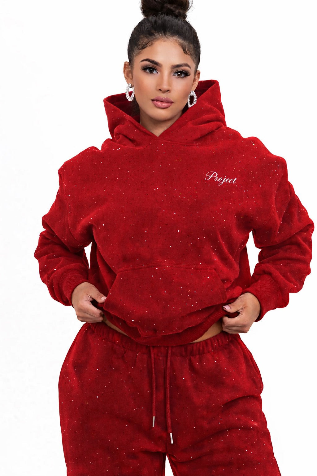 Get 60% off Rhinestone Hoodie today only ✨