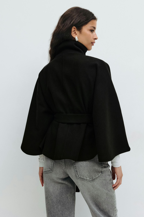 Get 60% off Belted Cape Jacket today only 🧥✨