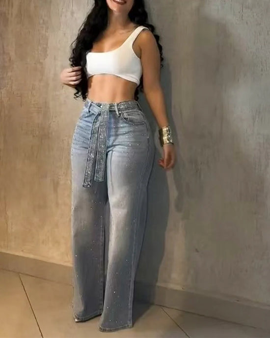 Get 60% off Rhinestone Jeans today only ✨