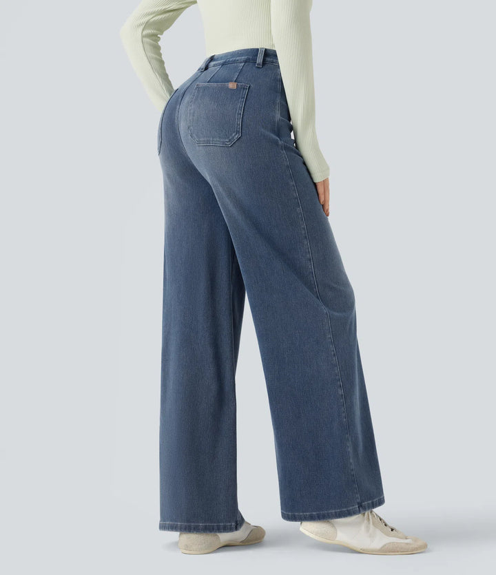 Get 60% off Tummy Control Wide Leg Jeans today only 👖