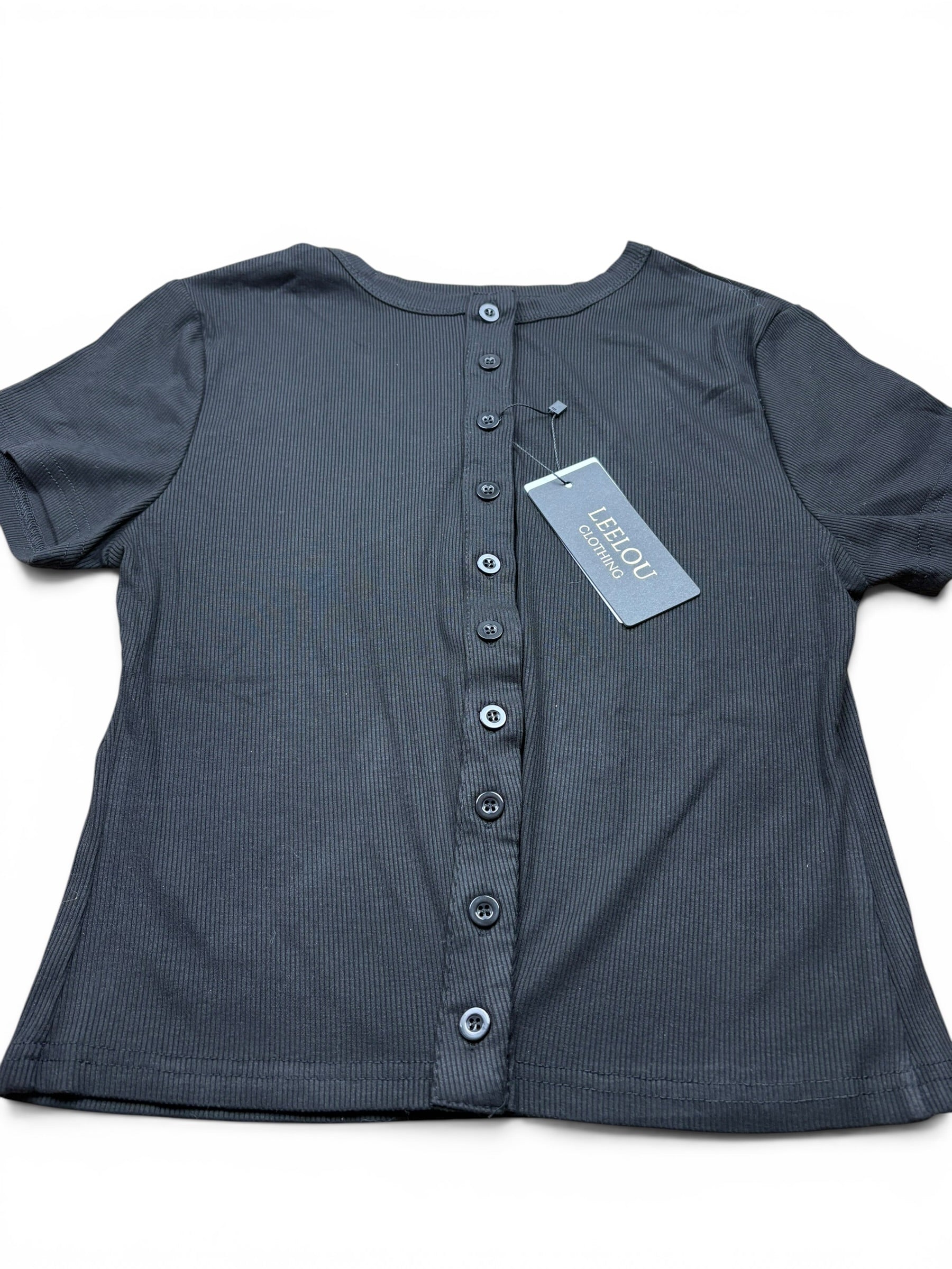 Button Up Ribbed Top