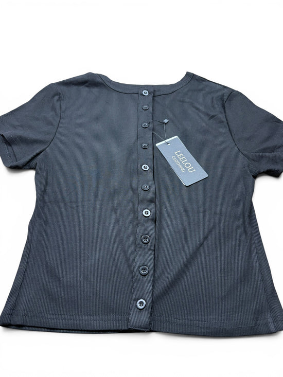 Button Up Ribbed Top