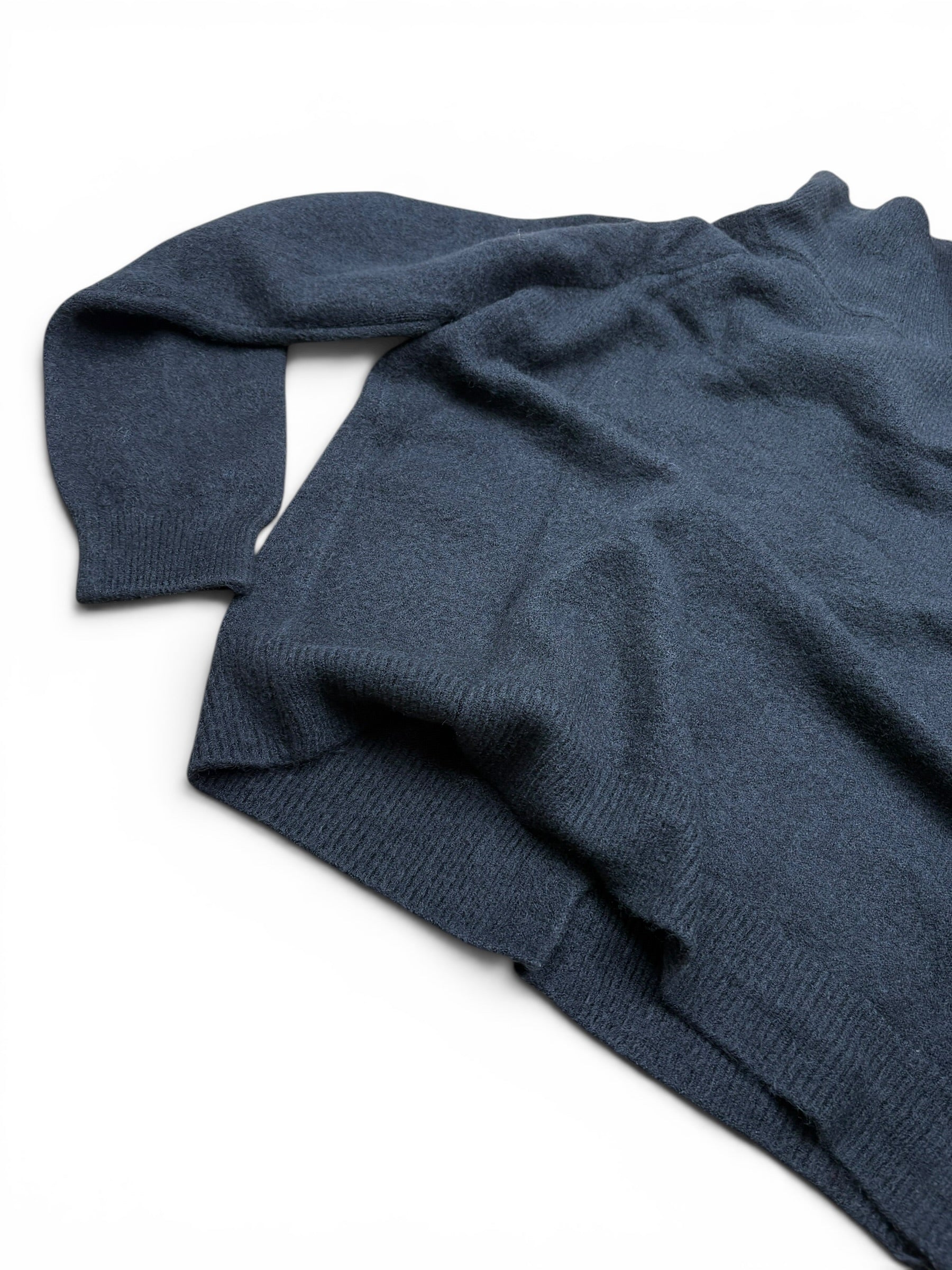 Button Up High Neck Knit Cardigan