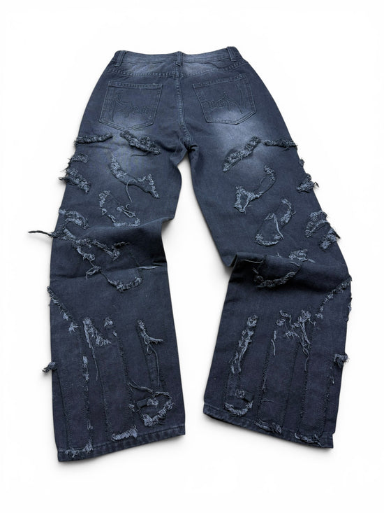 Distressed Wide Leg Jeans