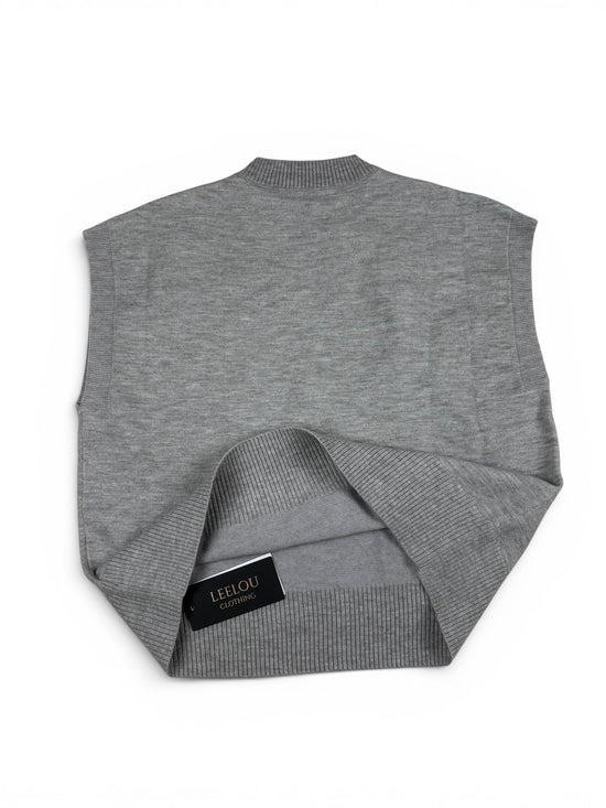 Flower Relief Knit Top
