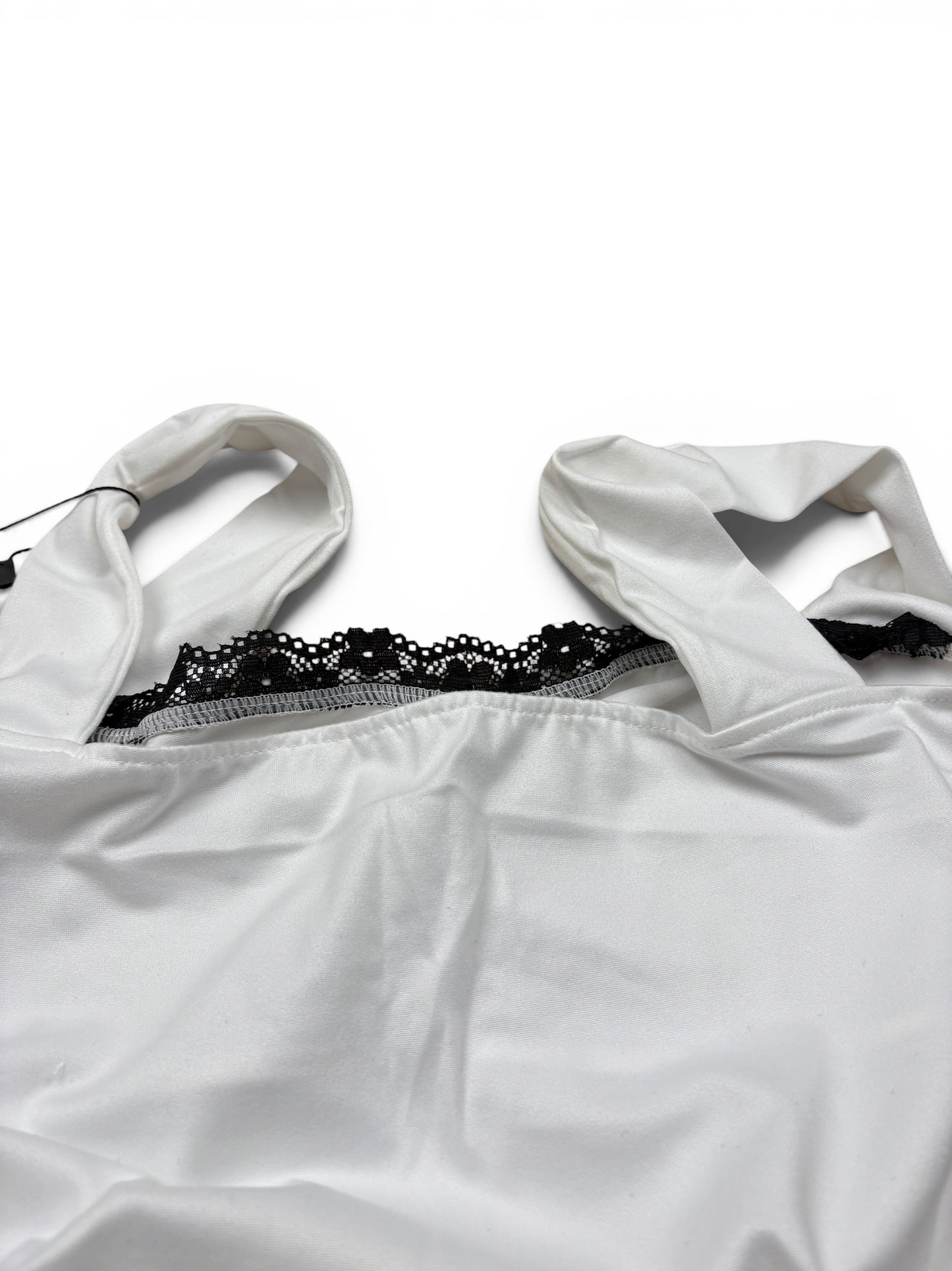 Lace Trim Fitted Top