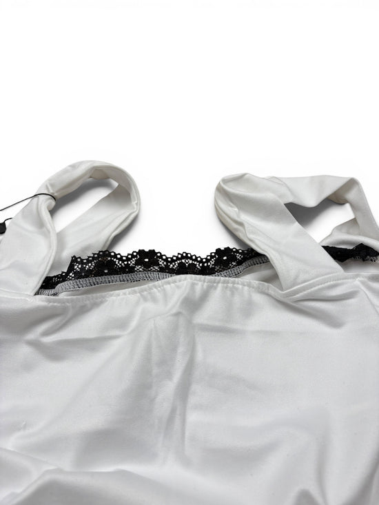 Lace Trim Fitted Top