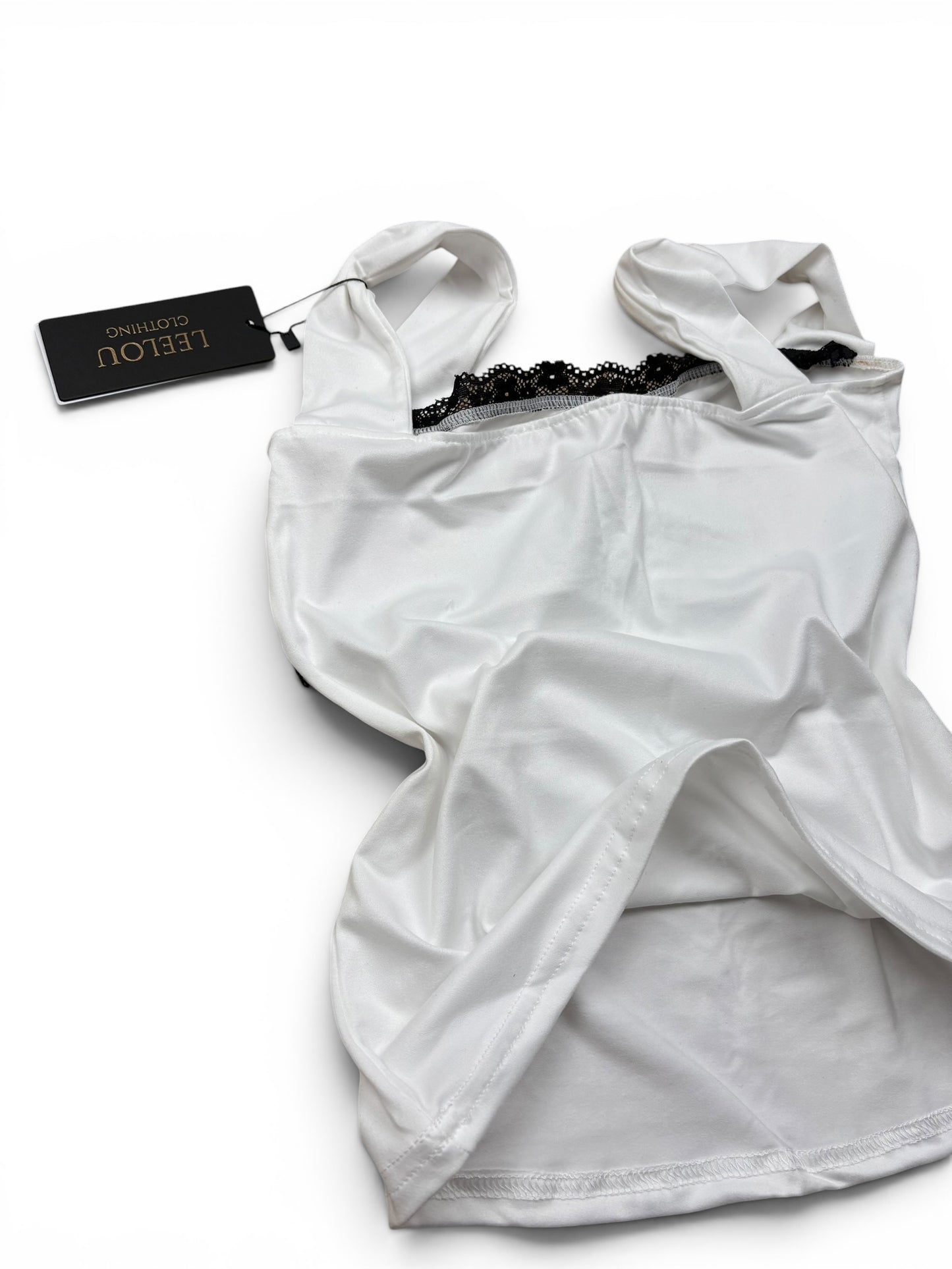Lace Trim Fitted Top