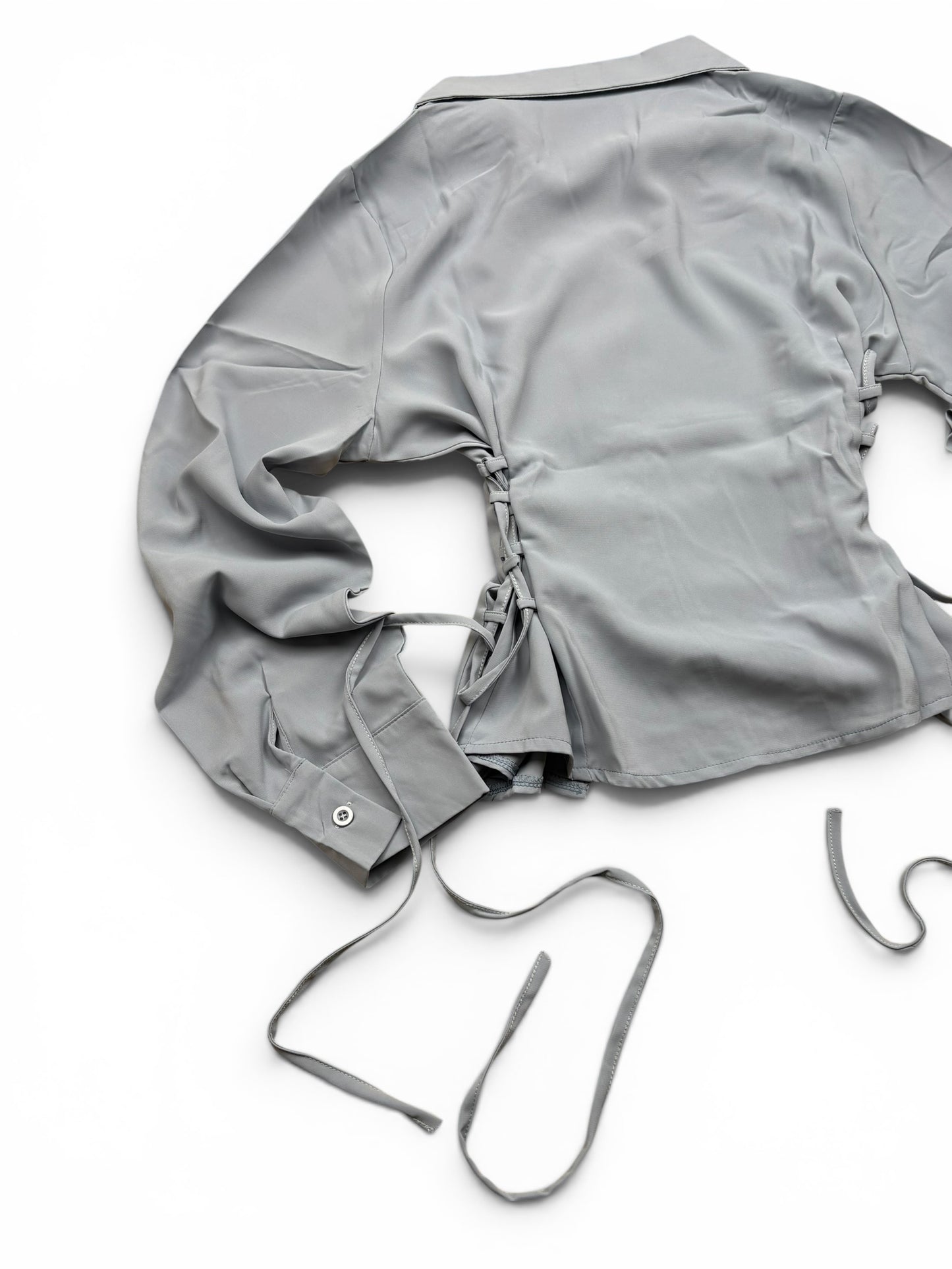 Lace Up Cinched Shirt