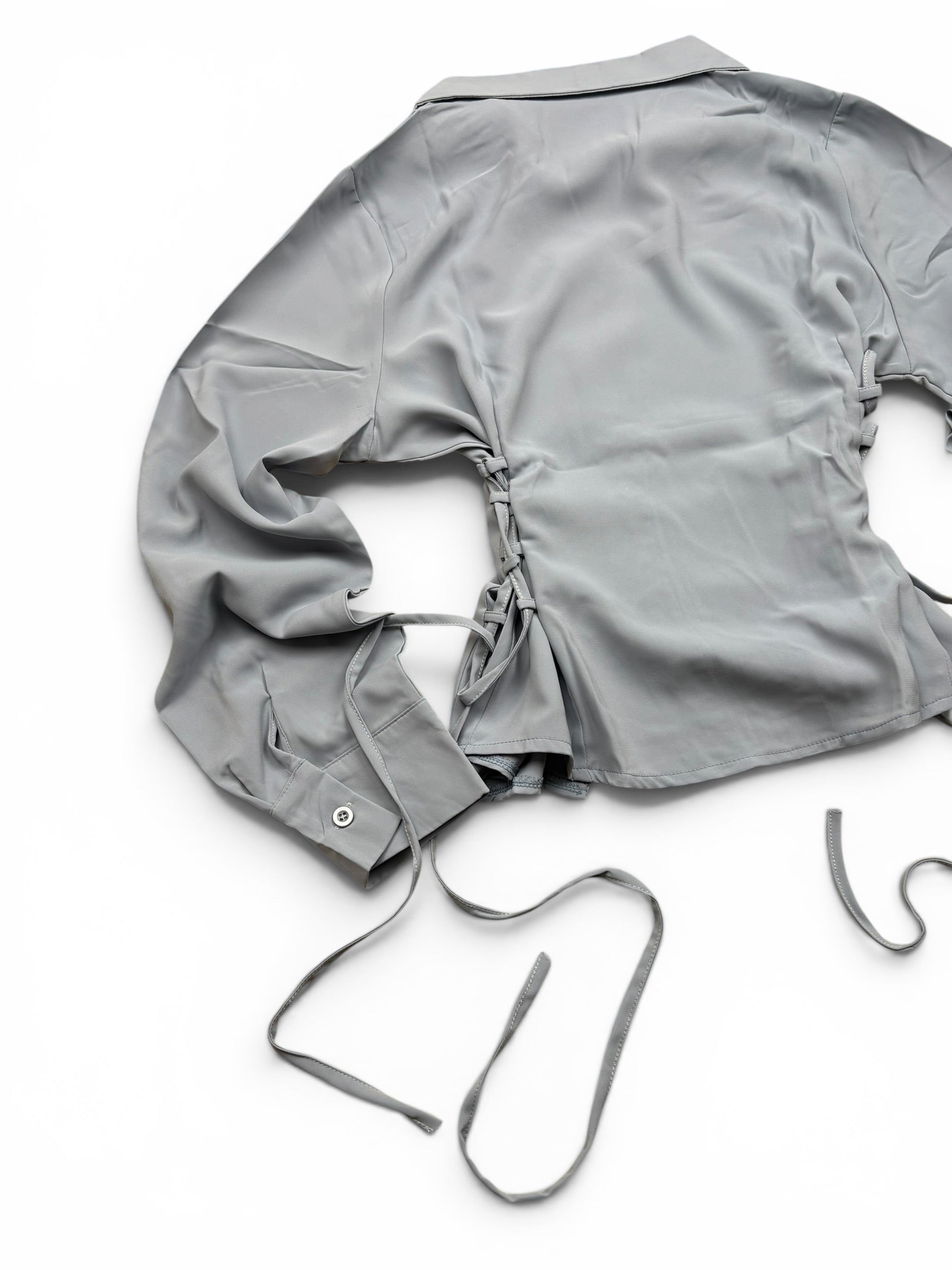 Lace Up Cinched Shirt