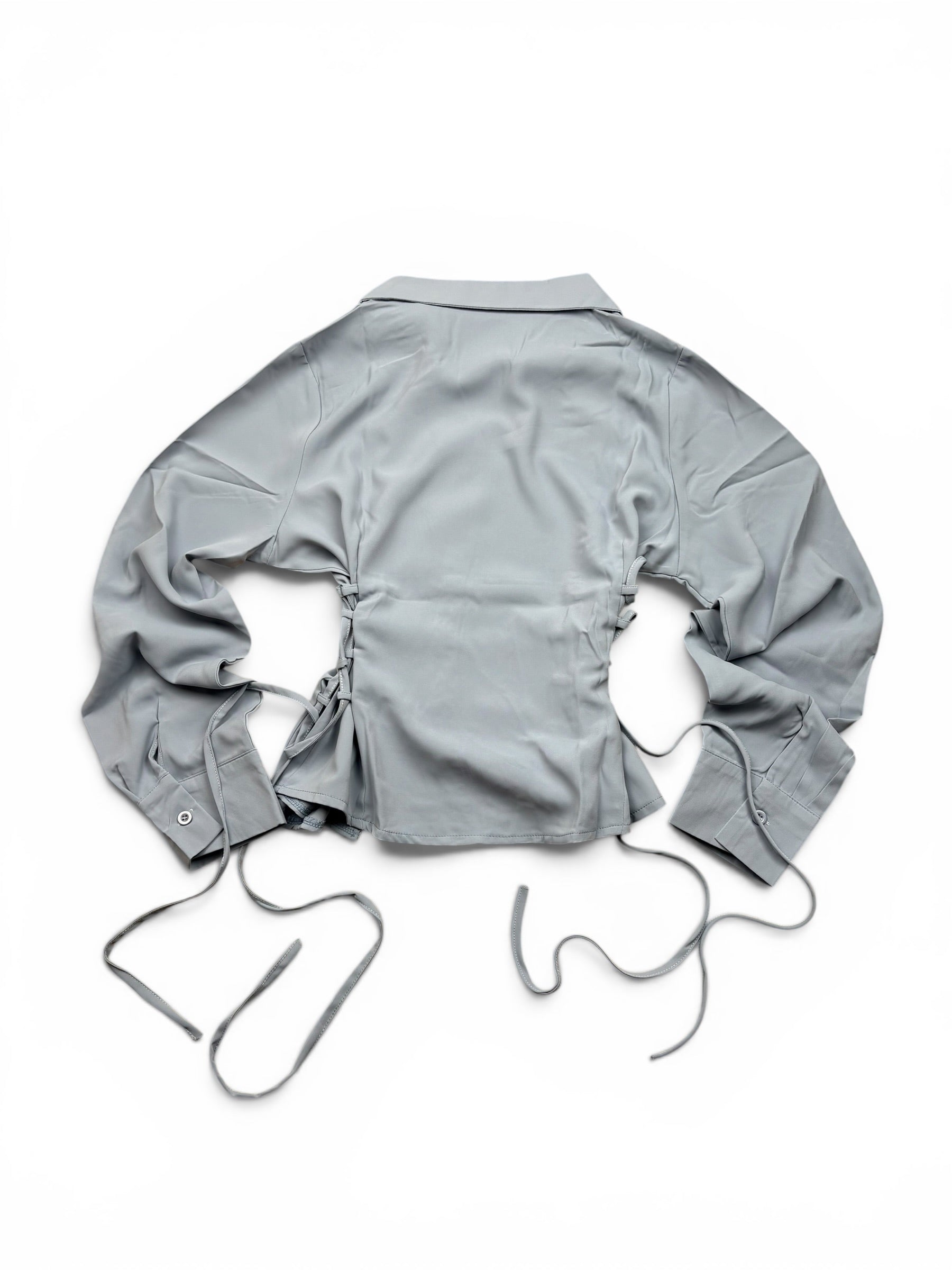 Lace Up Cinched Shirt