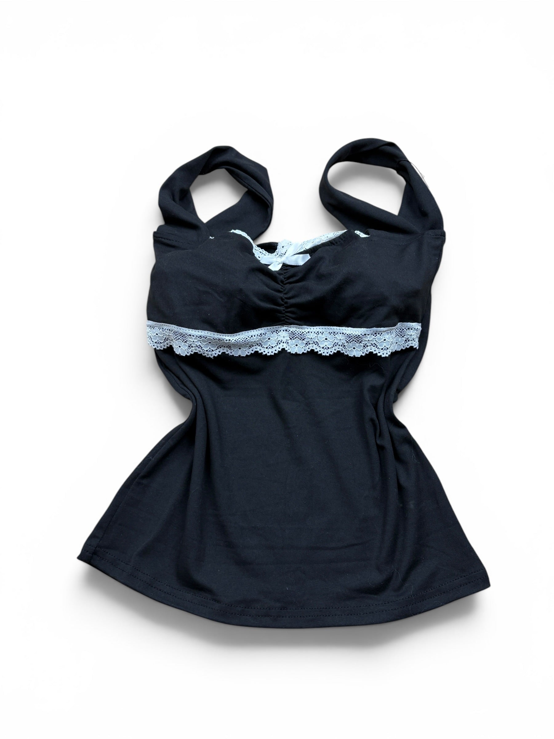 Lace Trim Fitted Top
