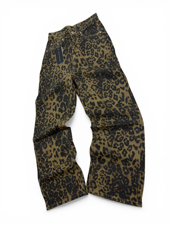 Leopard Baggy Jeans