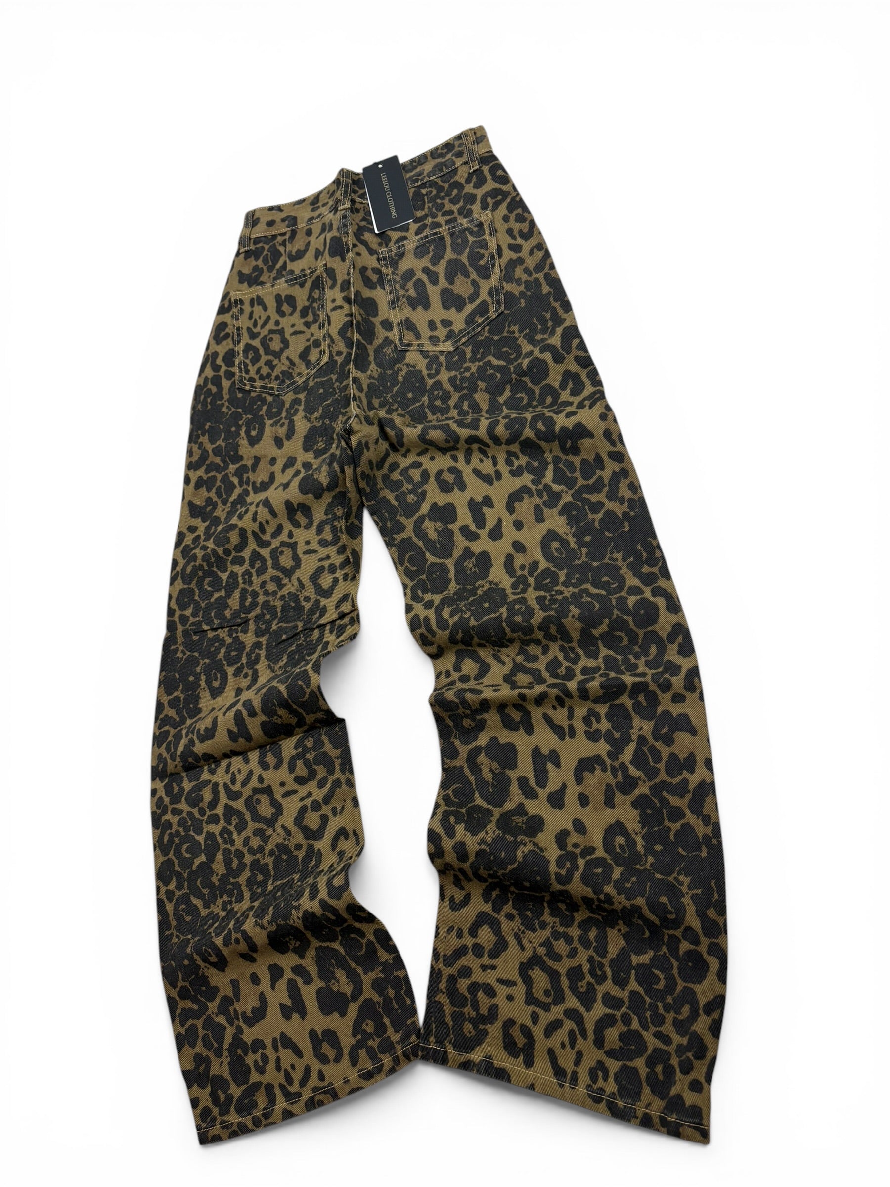 Leopard Baggy Jeans