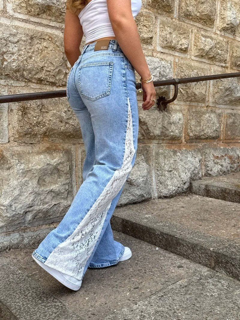 Get 60% off Lace Jeans today only 🤍👖