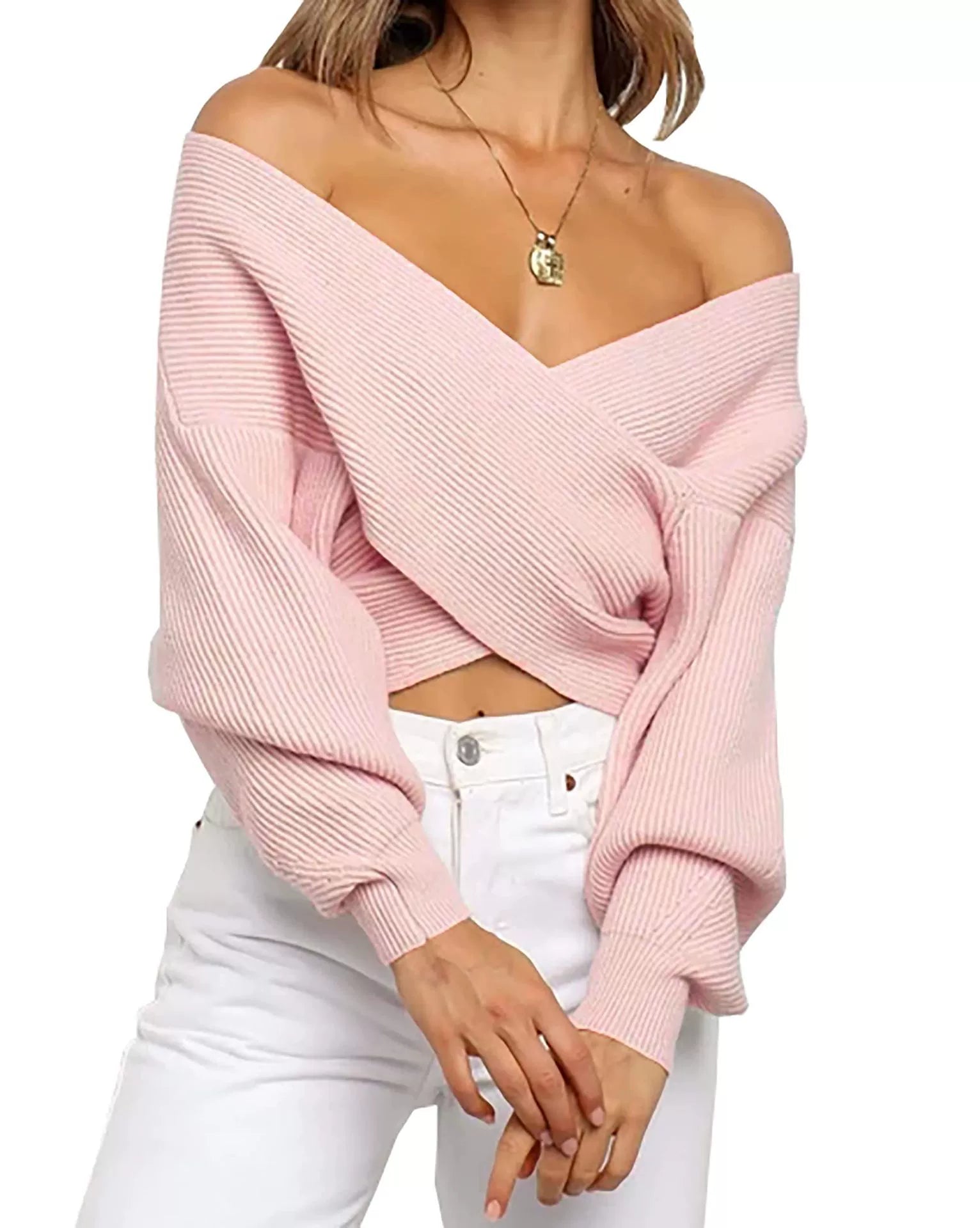 Profitez aujourd'hui seulement de 60 % de réduction sur le pull croisé 🤎