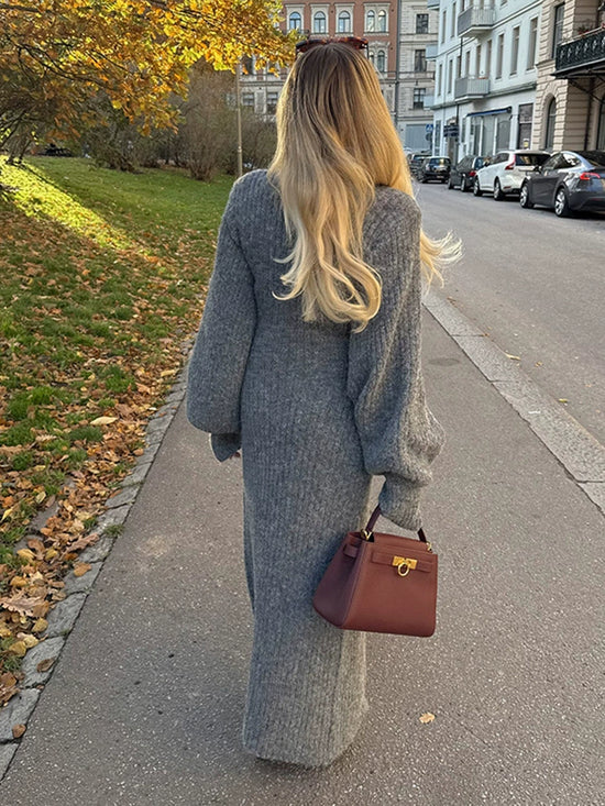 Get 60% off Button Knit Dress today only 🤎