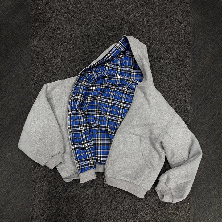 Get 70% off Reversible Plaid Hoodie today only 🔄