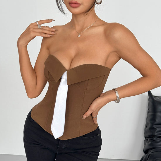 Get 60% off Tie Corset Top today only 🎀
