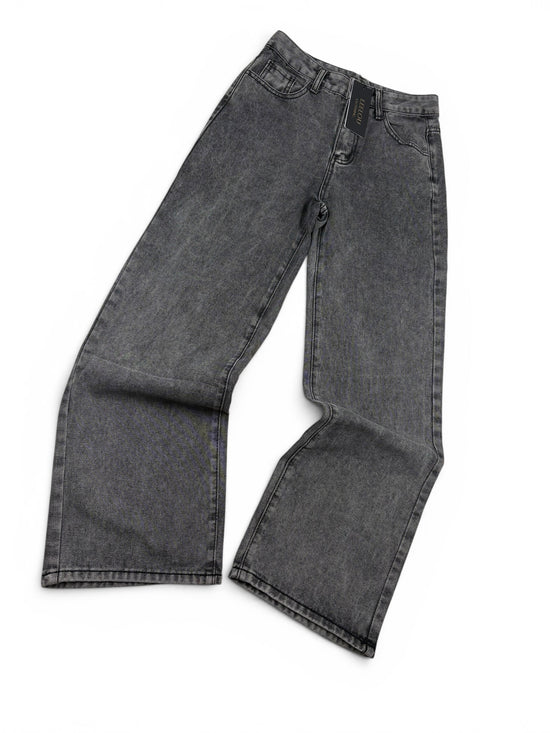 Pink Bow Pocket Baggy Jeans