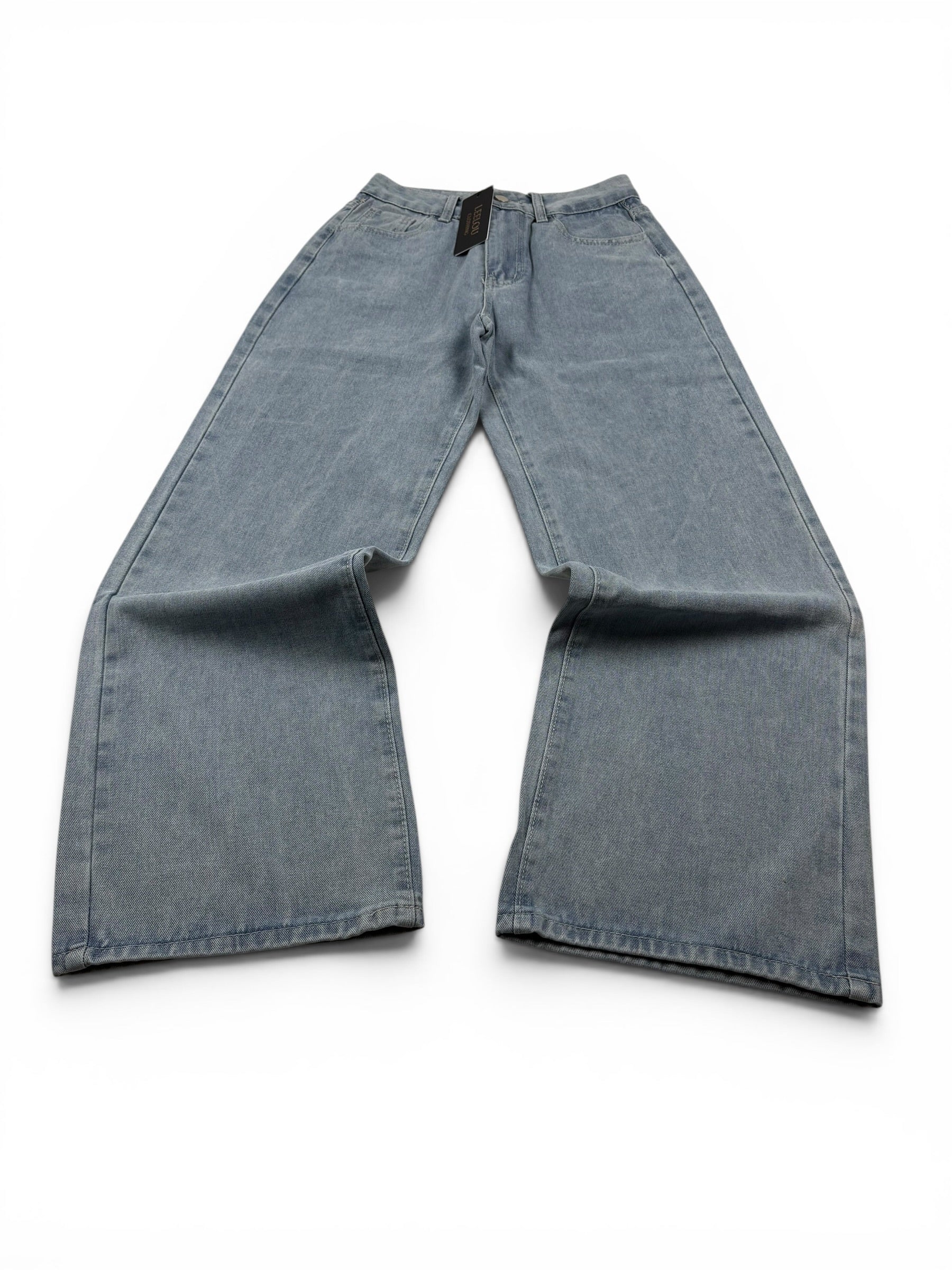 Pink Bow Pocket Baggy Jeans