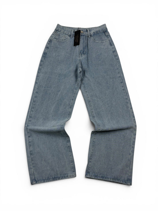 Pink Bow Pocket Baggy Jeans