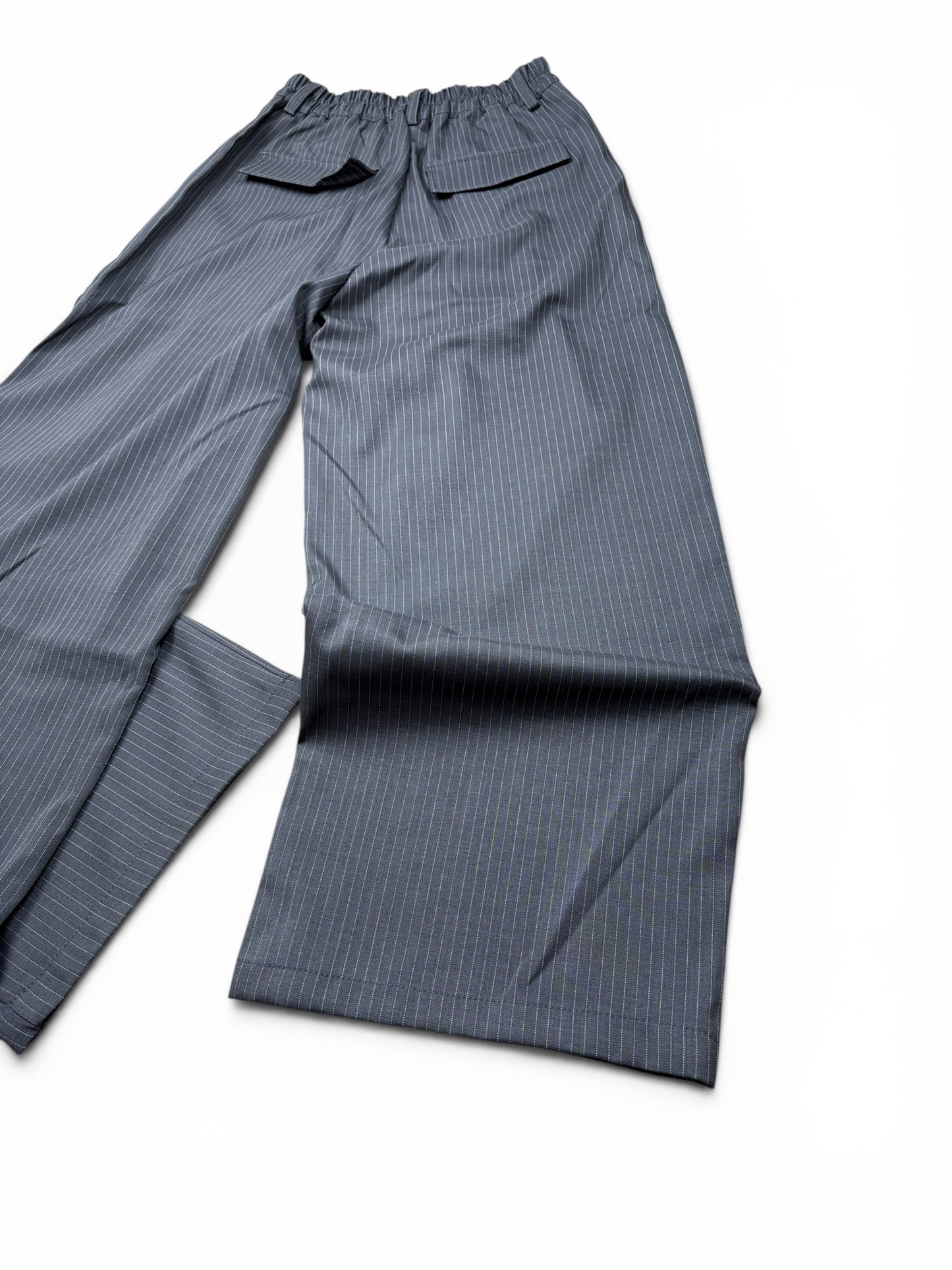 Pinstripe Wide Leg Pants