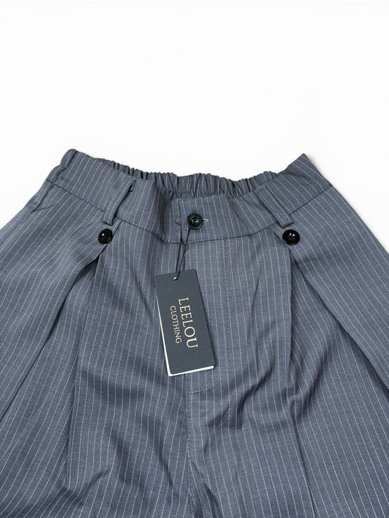 Pinstripe Wide Leg Pants