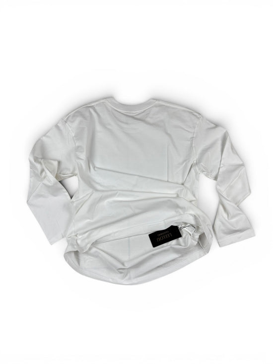 Printed Bra Illusion Long Sleeve Top