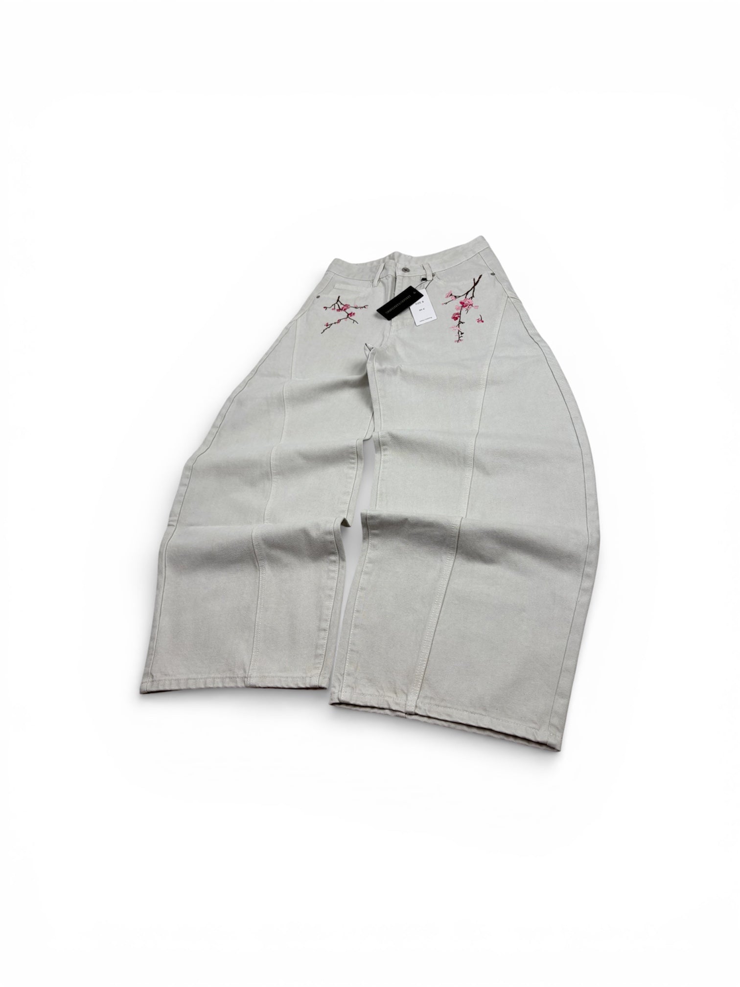 THE Sakura Flower Baggy Jeans