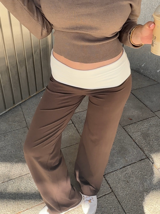 Get 60% off Scandi Low Waisted Pants today only 🤎