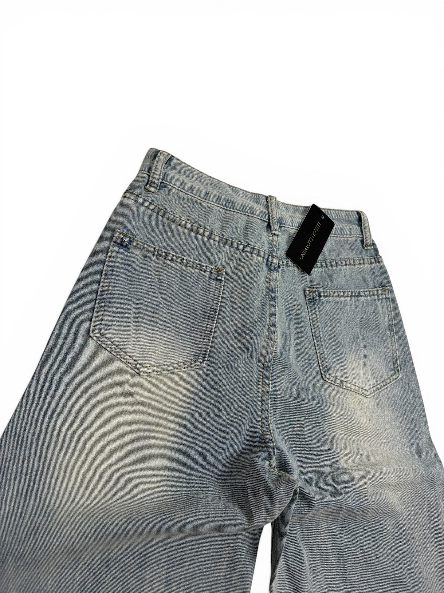 Vintage Flower Baggy Jeans