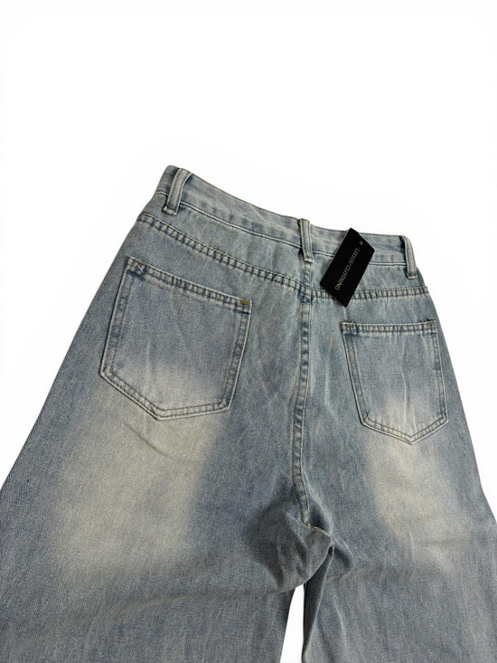 Vintage Flower Baggy Jeans