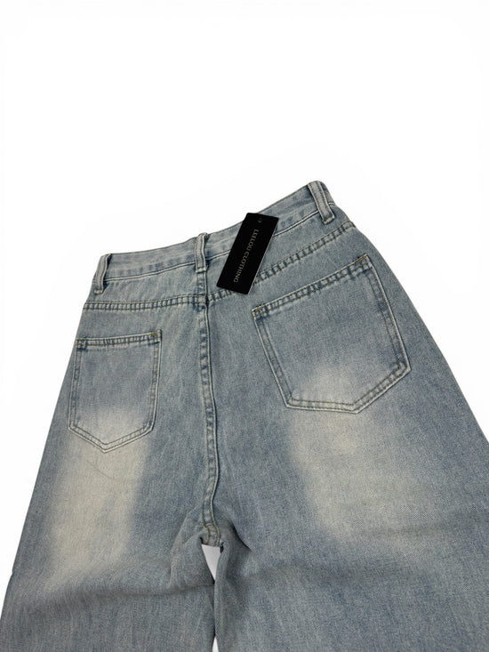 Vintage Flower Baggy Jeans