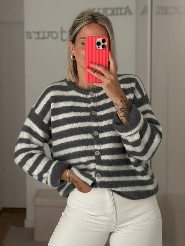 Get 60% off Cozy Stripe Knit today only ❤️🤍