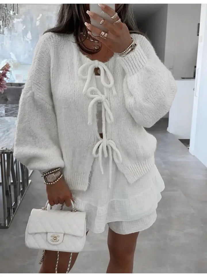 Get 60% off the Bow Tie Cardigan today 🎀✨