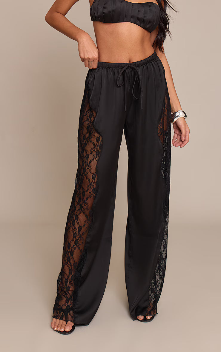 Get 60% off Satin Lace-Up Pants today only ✨🖤
