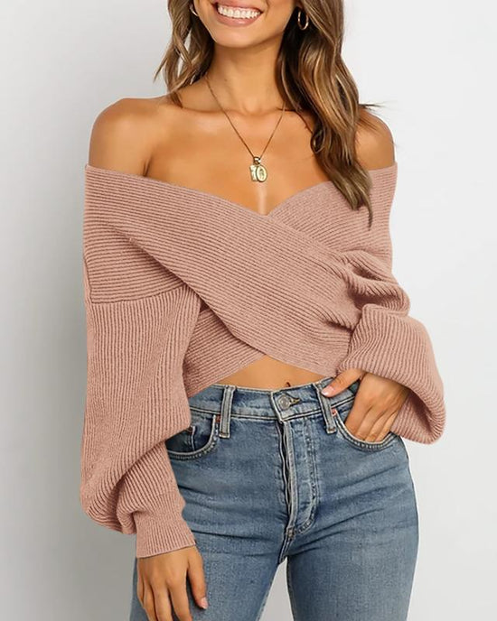 Profitez aujourd'hui seulement de 60 % de réduction sur le pull croisé 🤎