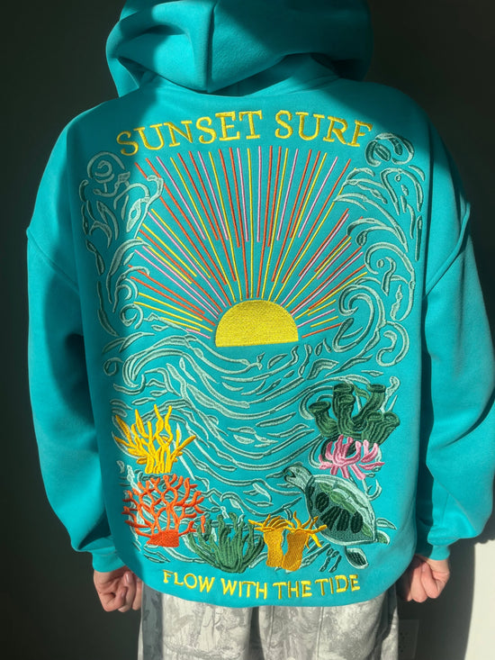 Get 60% off Sunset Hoodie today only 🌅🌊