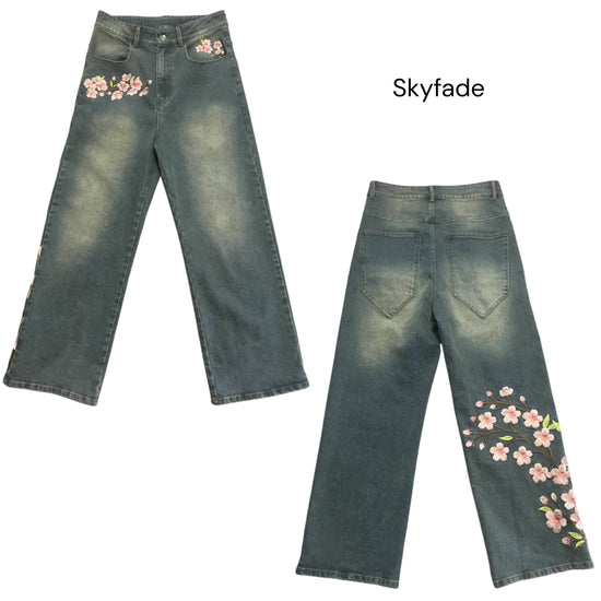 Profitez aujourd'hui seulement de 60 % de réduction sur les jeans à fleurs 🌸👖