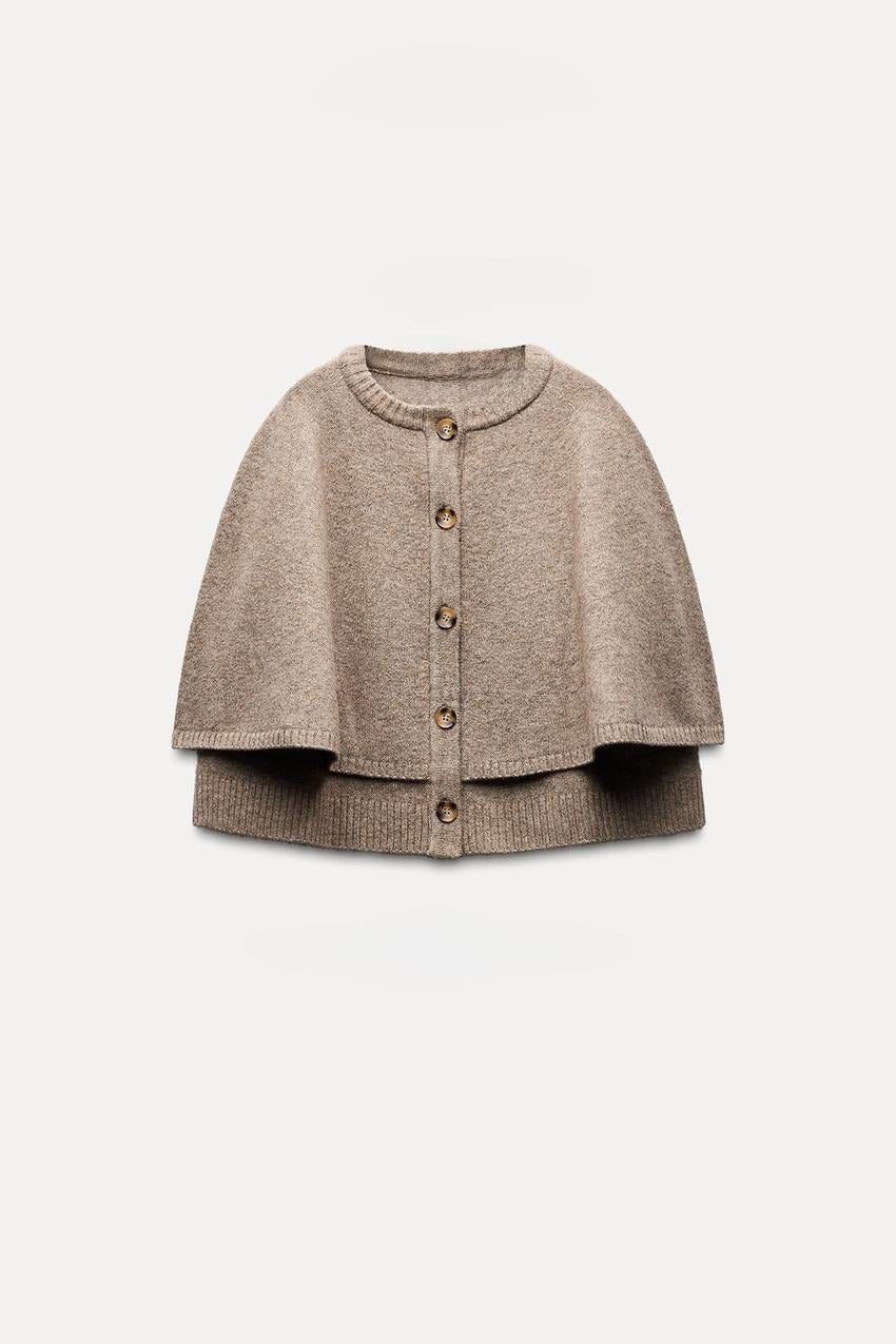 Get 60% off Knit Cape Jacket today only 🧥✨